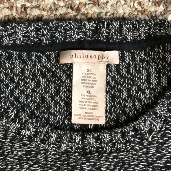 philosophy cozy high-low pullover sweater ☕️ - Picture 3 of 5